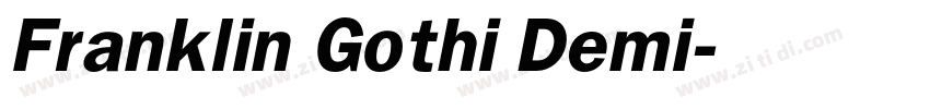 Franklin Gothi Demi字体转换
